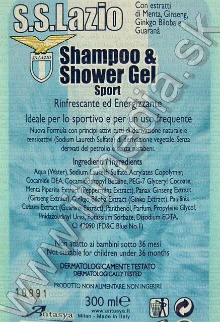 Image of S.S. Lazio Shampoo &amp;amp;amp;amp; Shower Gel (IT5079)
