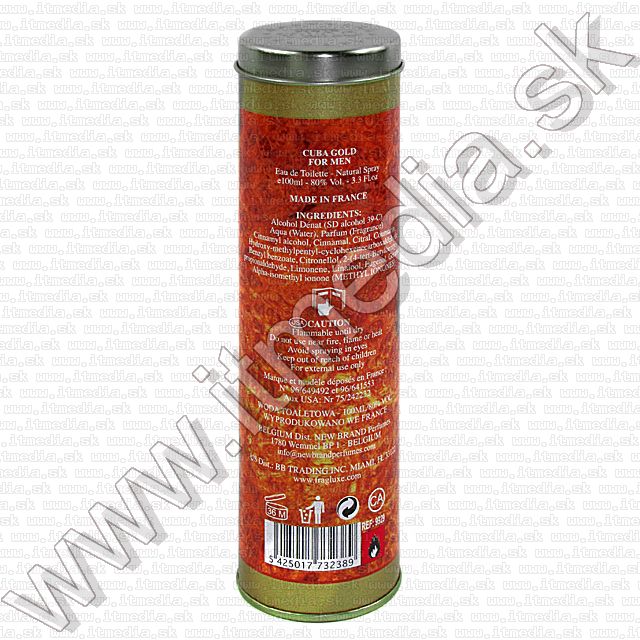 Image of Cuba EDT Gold for Men 100ml (IT3149)