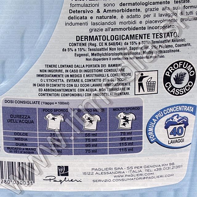 Image of Felce Azzurra Washing Gel 2in1 3000ml 45wash (030031) (IT8232)
