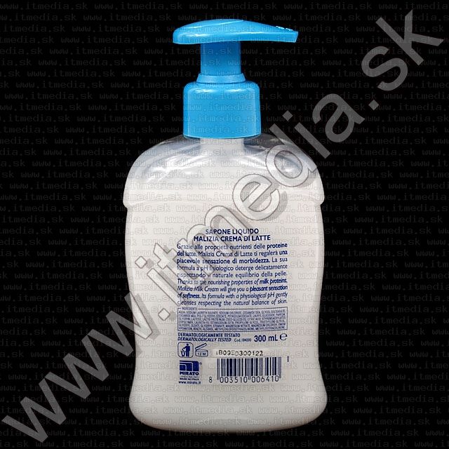 Image of Malizia folyékony szappan *Tejkrém* 300ml (IT8215)