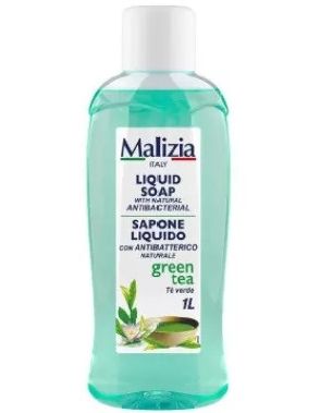 Image of Malizia folyékony szappan (Zöld tea) Antibakteriális 1000ml Info! (IT14493)