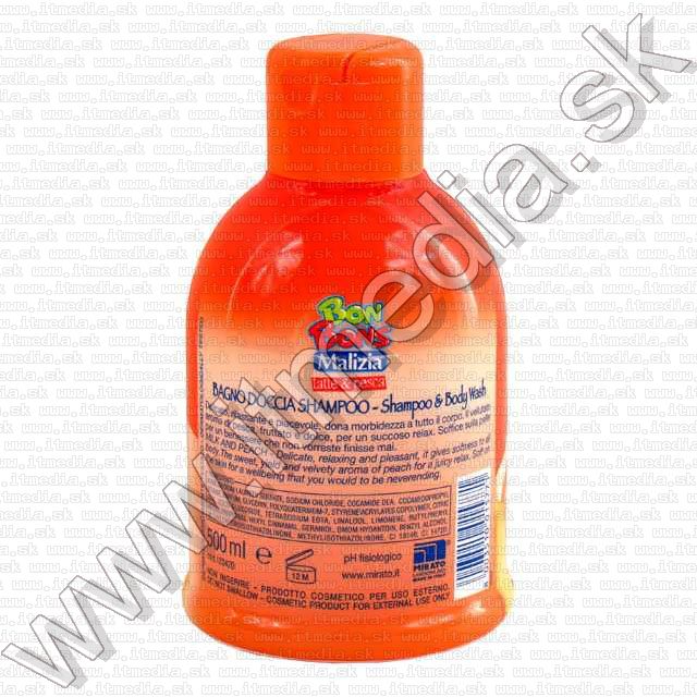 Image of Bon Bons Malizia Douche Gel (500 ml) *Latte Pesca* (IT1575)