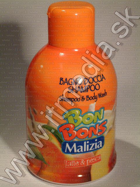 Image of Bon Bons Malizia Douche Gel (500 ml) *Latte Pesca* (IT1575)