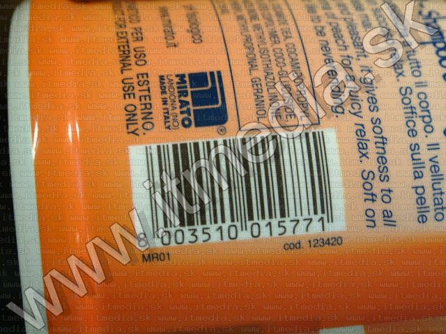 Image of Bon Bons Malizia Douche Gel (500 ml) *Latte Pesca* (IT1575)