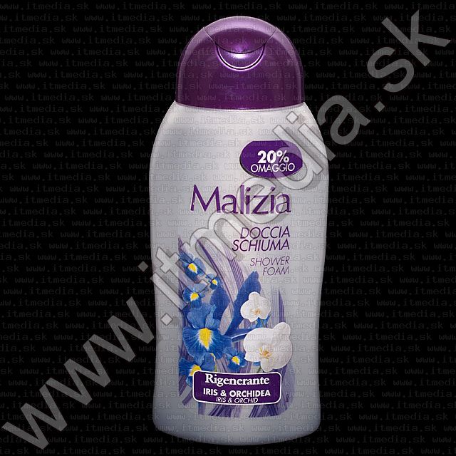 Image of Malizia Relax Iris &amp; Orchidea Shower Foam 250ml (IT7374)