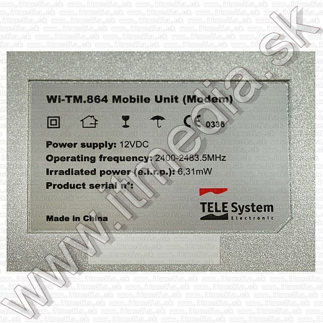 Image of Vezetéknélküli modem (analóg telefon) hosszabbító Wi-TM.864 (2.4GHz) Info! (IT8180)