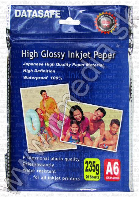 Image of Datasafe Photo Paper A6 --235g-- Glossy (20pk) 105x148mm (IT5671)