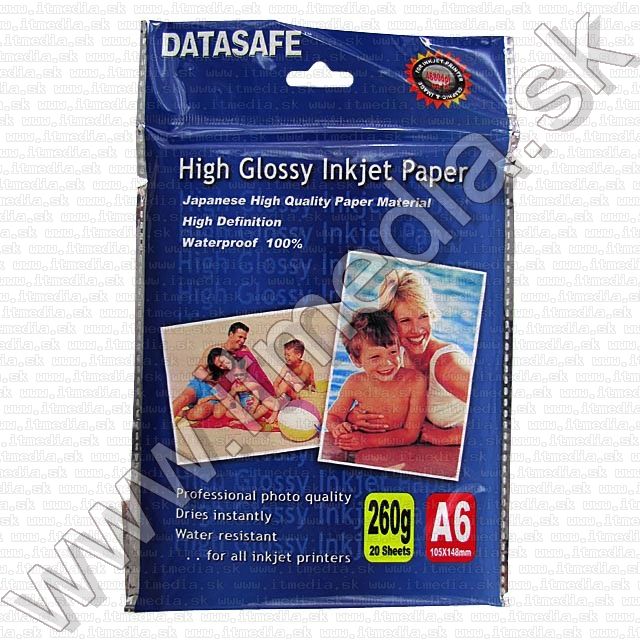 Image of Datasafe Photo Paper A6 --260g-- Glossy (20pk) 105x148mm (IT5672)