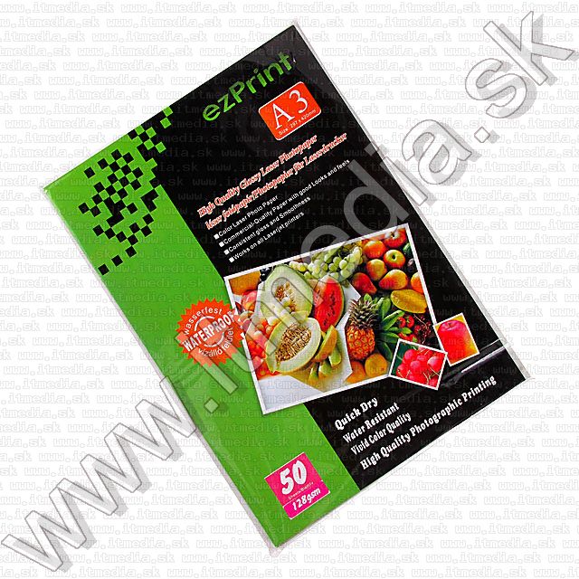 Image of ezPrint **LASER Glossy** Photo Paper A3 128g (50pk) INFO! (IT6854)