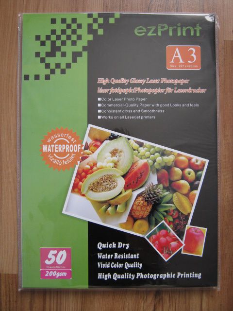 ezPrint **LASER Glossy** Photo Paper A3 200g (50pk) INFO! (IT6853) Image of ezPrint **LASER Glossy** Photo Paper A3 200g (50pk) INFO! (IT6853)