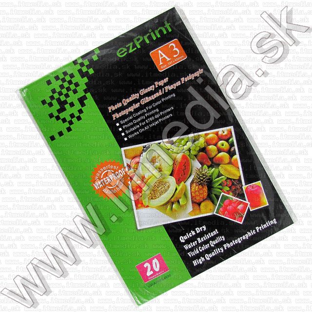 Image of ezPrint **Glossy** Photo Paper A3 230g (20pk) (IT6852)