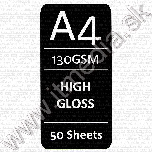 Image of Mirror Glossy Photo Paper A4 130g (50pk) (IT5913)