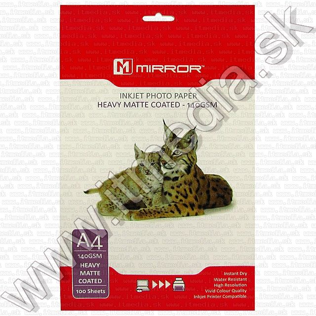 Image of Mirror Matt Photo Paper A4 140g (100pk) (IT5914)