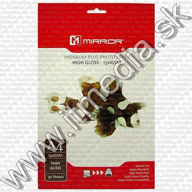 Image of Mirror Glossy Photo Paper A4 150g (50pk) (IT5915)