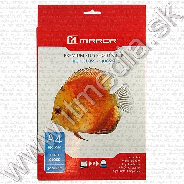 Image of Mirror Glossy Photo Paper A4 190g (50pk) (IT7826)