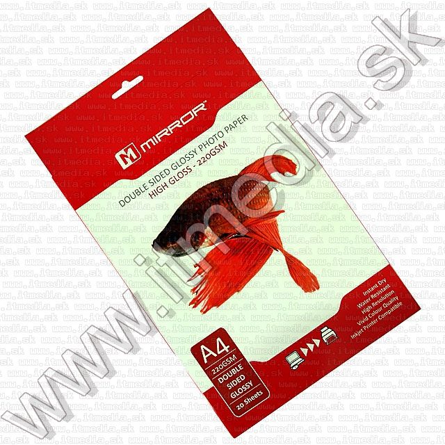 Image of Mirror **Glossy Double Sided** Photo Paper A4 220g (20pk) (IT5120)