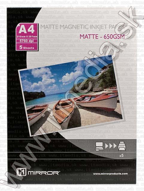 Image of Mirror **MAGNETIC** Matt Photo Paper A4 650g (5pk) (IT5121)