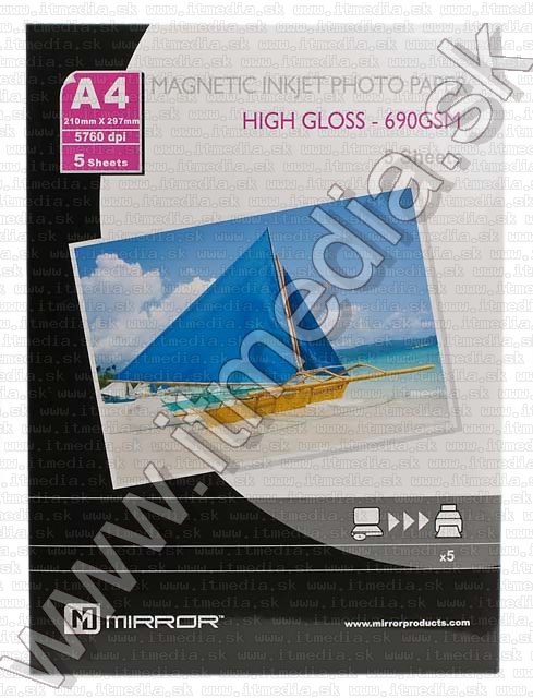Image of Mirror **MAGNETIC** Glossy Photo Paper A4 690g (5pk) (IT5122)