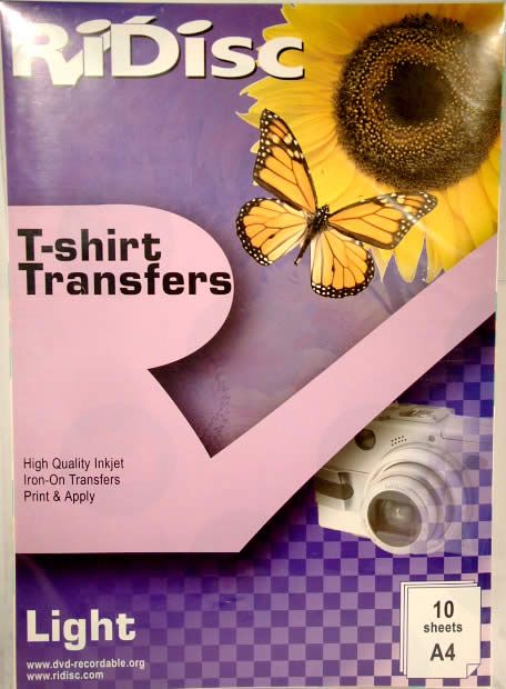 Image of Ridisc T-shirt Textil Transfer Folie (10pk) (IT3346)