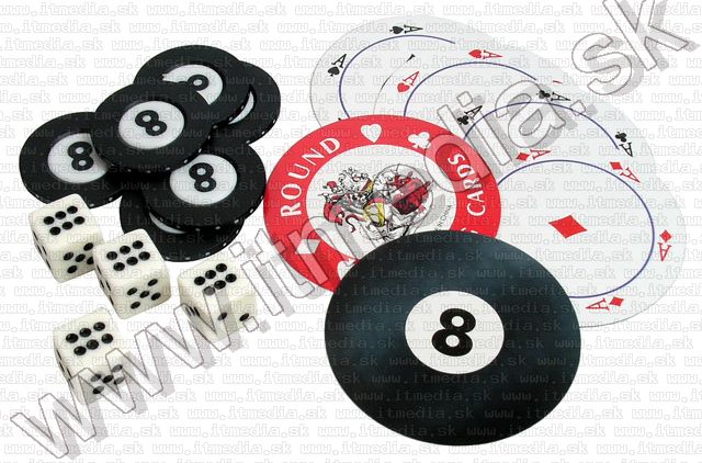 Image of Nyolcas golyó póker készlet 75 darabos (IT5327)