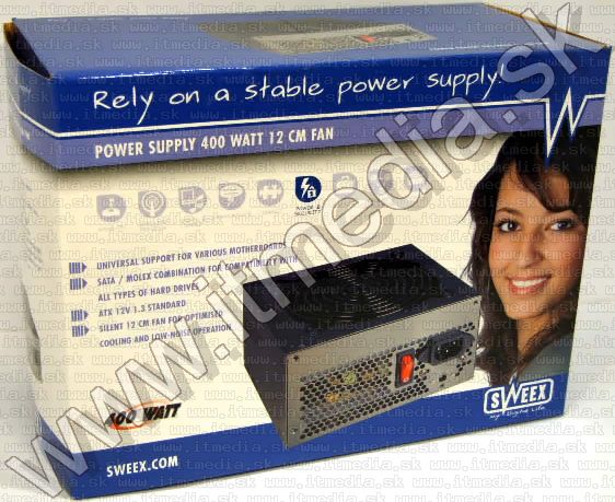 Image of Sweex PC ATX Power Supply 400 Watt (PS030) (IT3983)