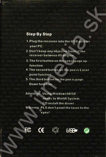 Image of IT Media Laser Presenter + USB IR Remote (IT4736)