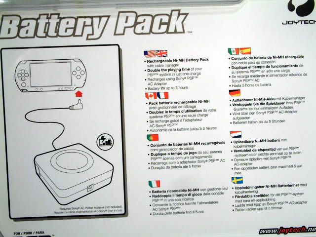 Image of JoyTech PSP Battery Pack (IT2859)
