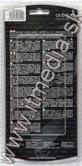 Image of Emtec Universal Remote Controll 4in1 (EKCOH240) (IT4887)