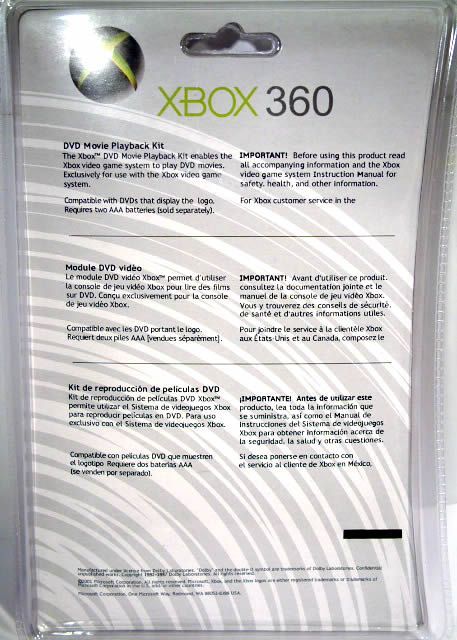 Image of XBOX-360 DVD Movie Playback Kit Remote Controll (IT3517)