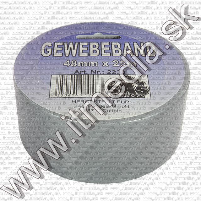 Image of SAS Textile Tape 48mm x 25m Grey (IT10049)