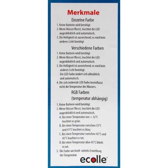 Image of Shower head with LED (IT7118)