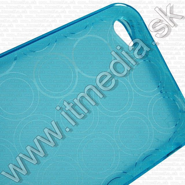 Image of Silicone Case (iPhone 4G-4GS) Circle Pattern *Blue* (IT8117)