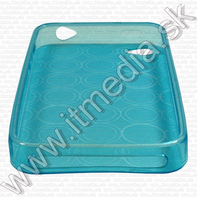 Image of Silicone Case (iPhone 4G-4GS) Circle Pattern *Blue* (IT8117)