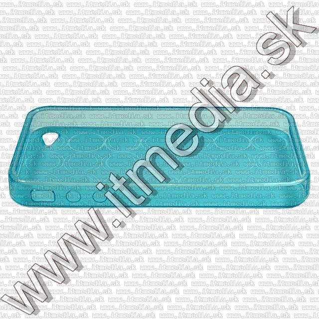 Image of Silicone Case (iPhone 4G-4GS) Circle Pattern *Blue* (IT8117)