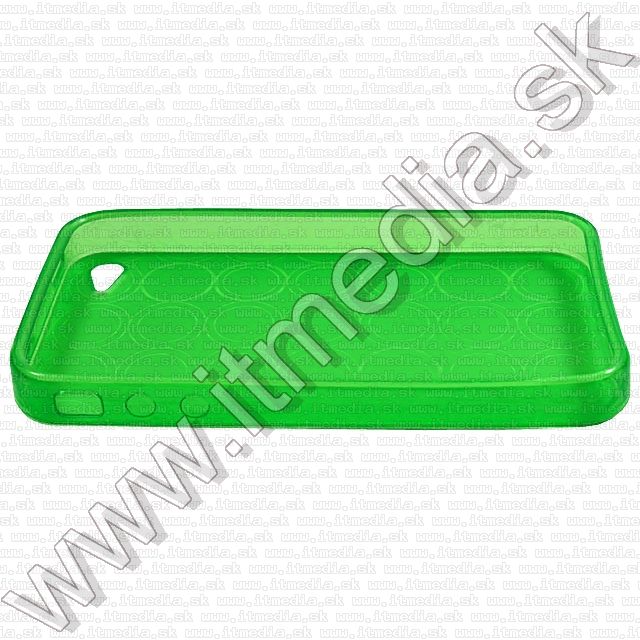 Image of Silicone Case (iPhone 4G-4GS) Circle Pattern *Green* (IT8119)
