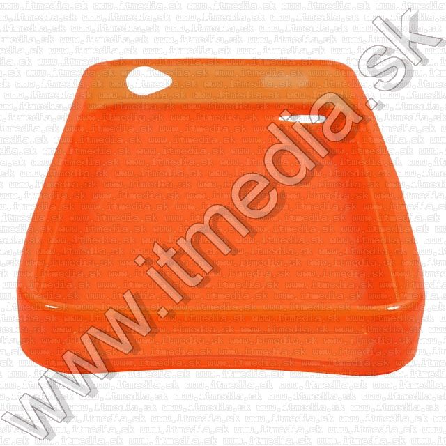 Image of Silicone Case (iPhone 4G-4GS) Circle Pattern *Orange* (IT8118)