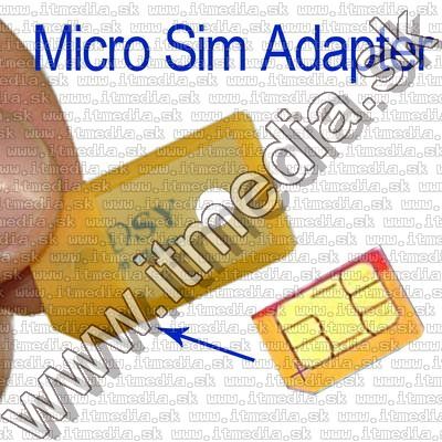 Image of MicroSIM to normal SIM adapter plastic *Bulk* (IT9040)