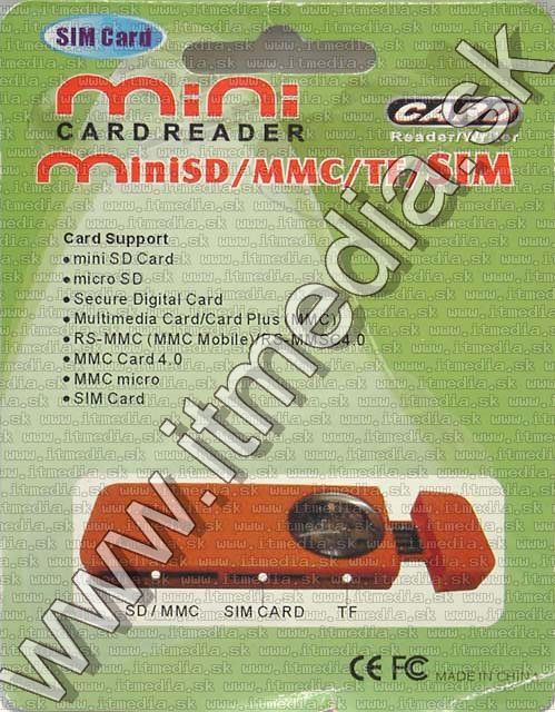 Image of IT Media USB 1.1 SD-microSD-SIMcard Reader (IT4341)