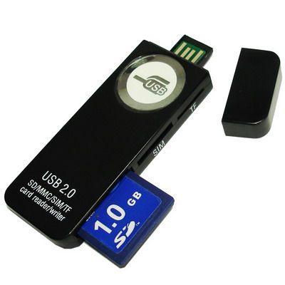 Image of IT Media USB 1.1 SD-microSD-SIMcard Reader (IT4341)