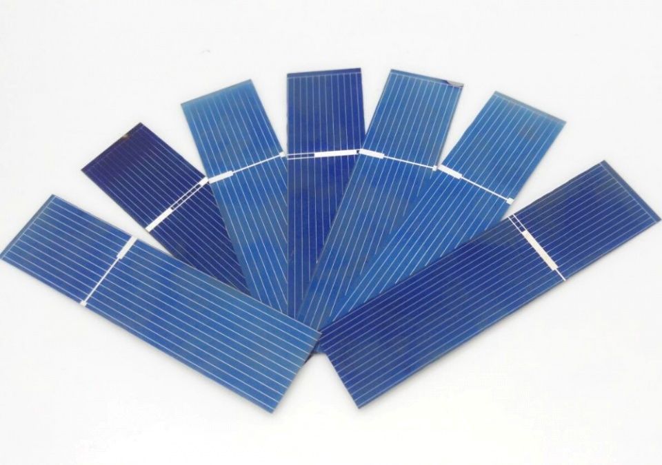 Image of Polikristályos Napelem Cella 19x76mm 250mW 0.5V 0.5A (IT12408)