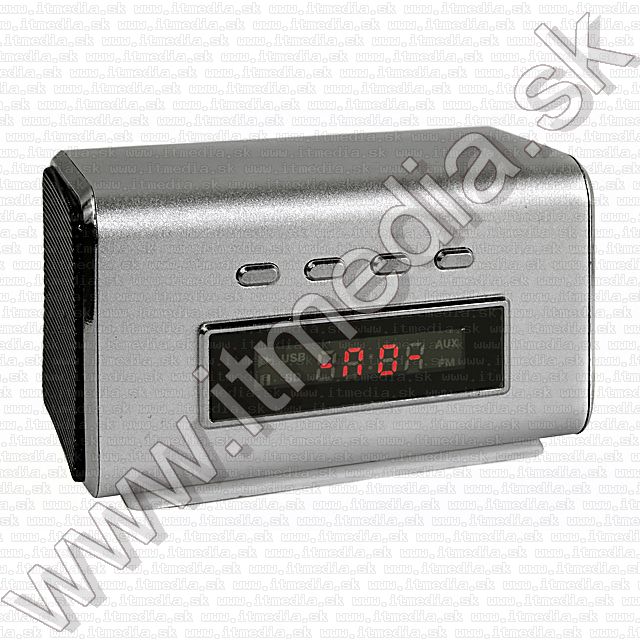 Image of MP3 Player USB microSD FM mini Speaker STEREO *metal* (IT7579)