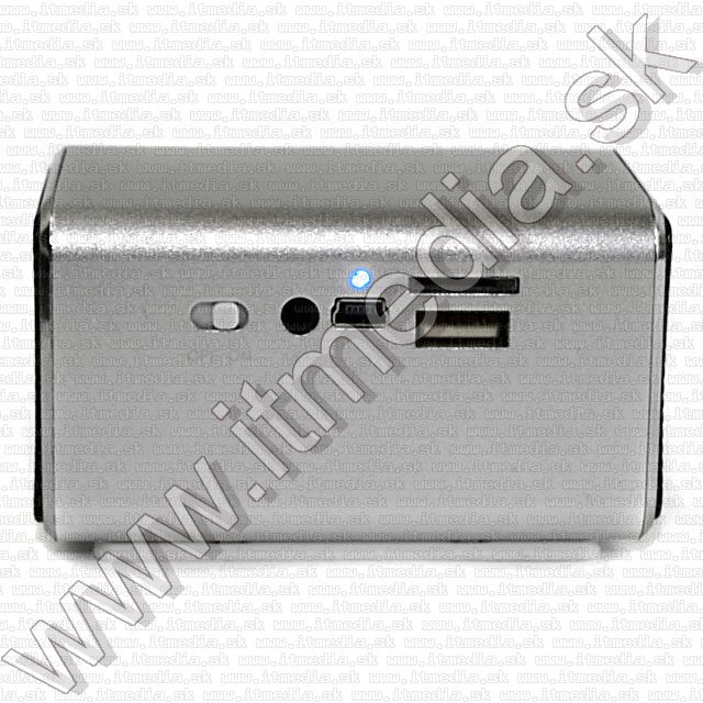 Image of MP3 Player USB microSD FM mini Speaker STEREO *metal* (IT7579)