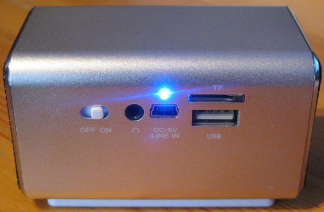 Image of MP3 Player USB microSD FM mini Speaker STEREO *metal* (IT7579)