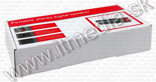 Image of MP3 USB Cardreader Speaker STEREO *red* (IT6811)