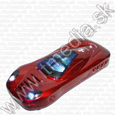 Image of Car Shape FMradio MP3 USB Cardreader Speaker *red* (IT9282)