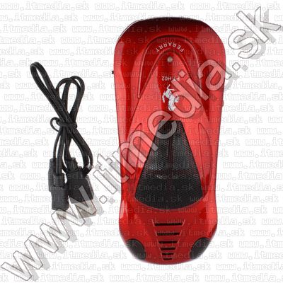 Image of Car Shape FMradio MP3 USB Cardreader Speaker *red* (IT9282)