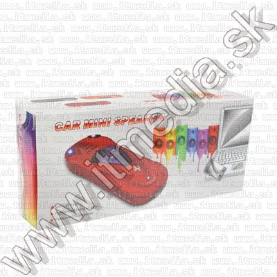 Image of Car Shape FMradio MP3 USB Cardreader Speaker *red* (IT9282)