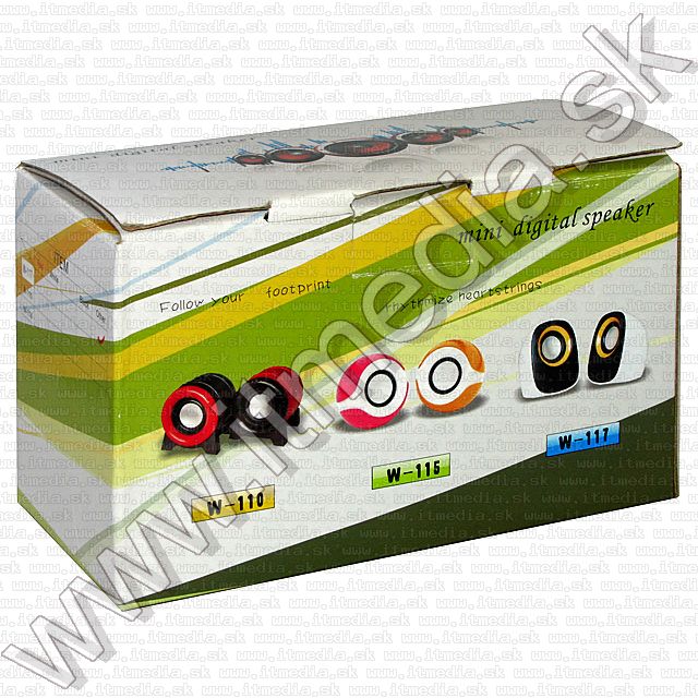 Image of W-117 Multimedia 2.0 Speaker set *USB powered* (IT6998)