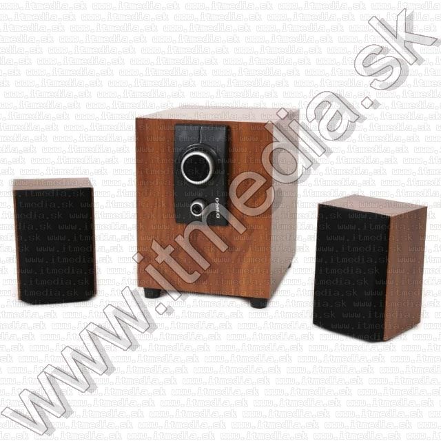 Image of Omega aktív 2.1 hangfalszett (25W, Fa) Barna (42727) (IT11080)