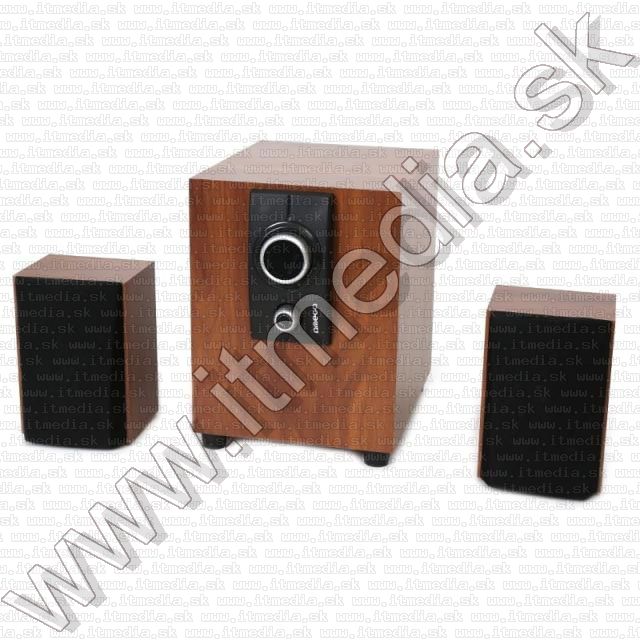 Image of Omega aktív 2.1 hangfalszett (25W, Fa) Barna (42727) (IT11080)